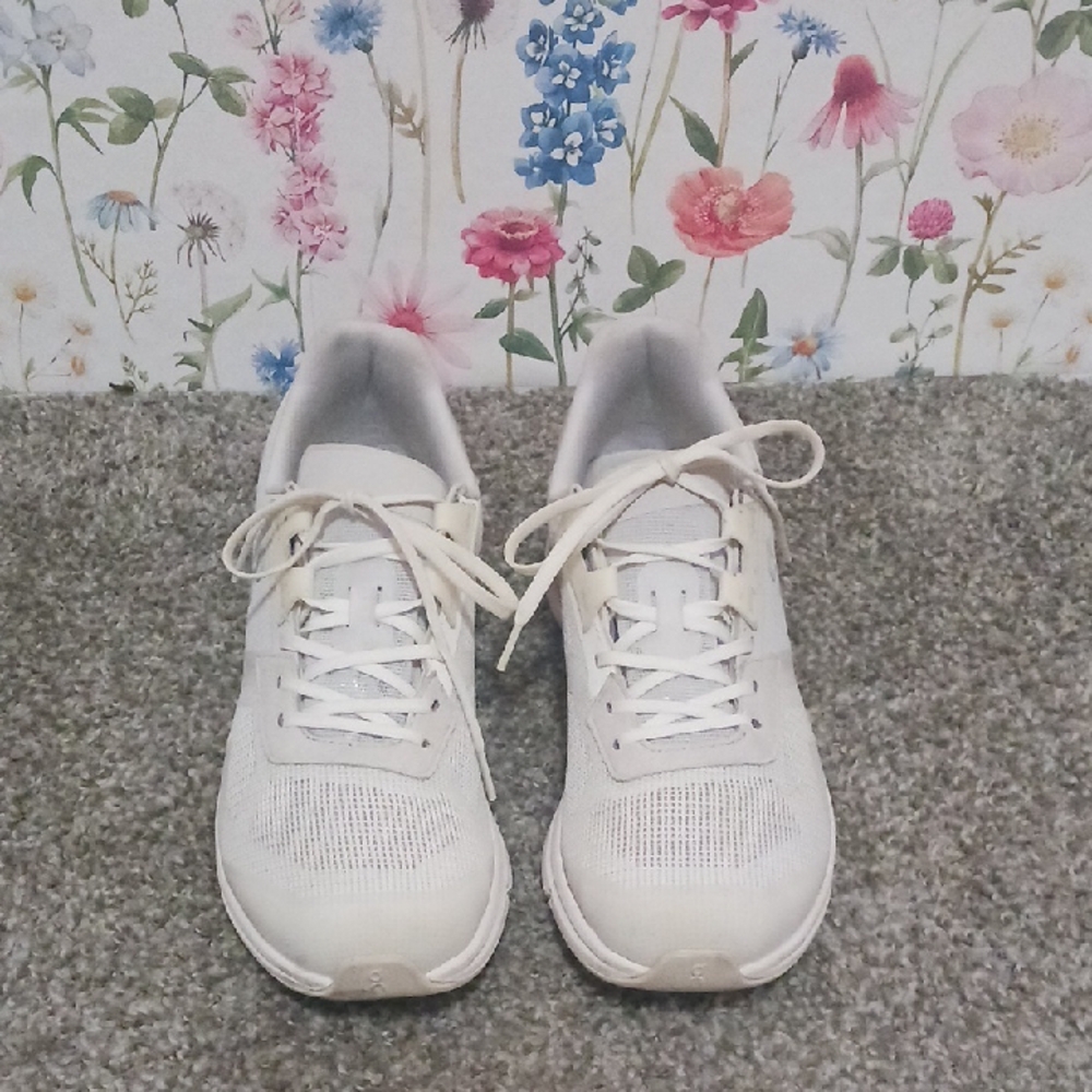 On running Women's White Sneakers